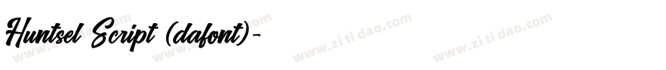 Huntsel Script (dafont)字体转换